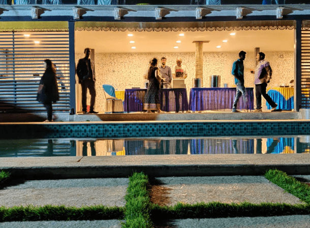 The Destino poolside